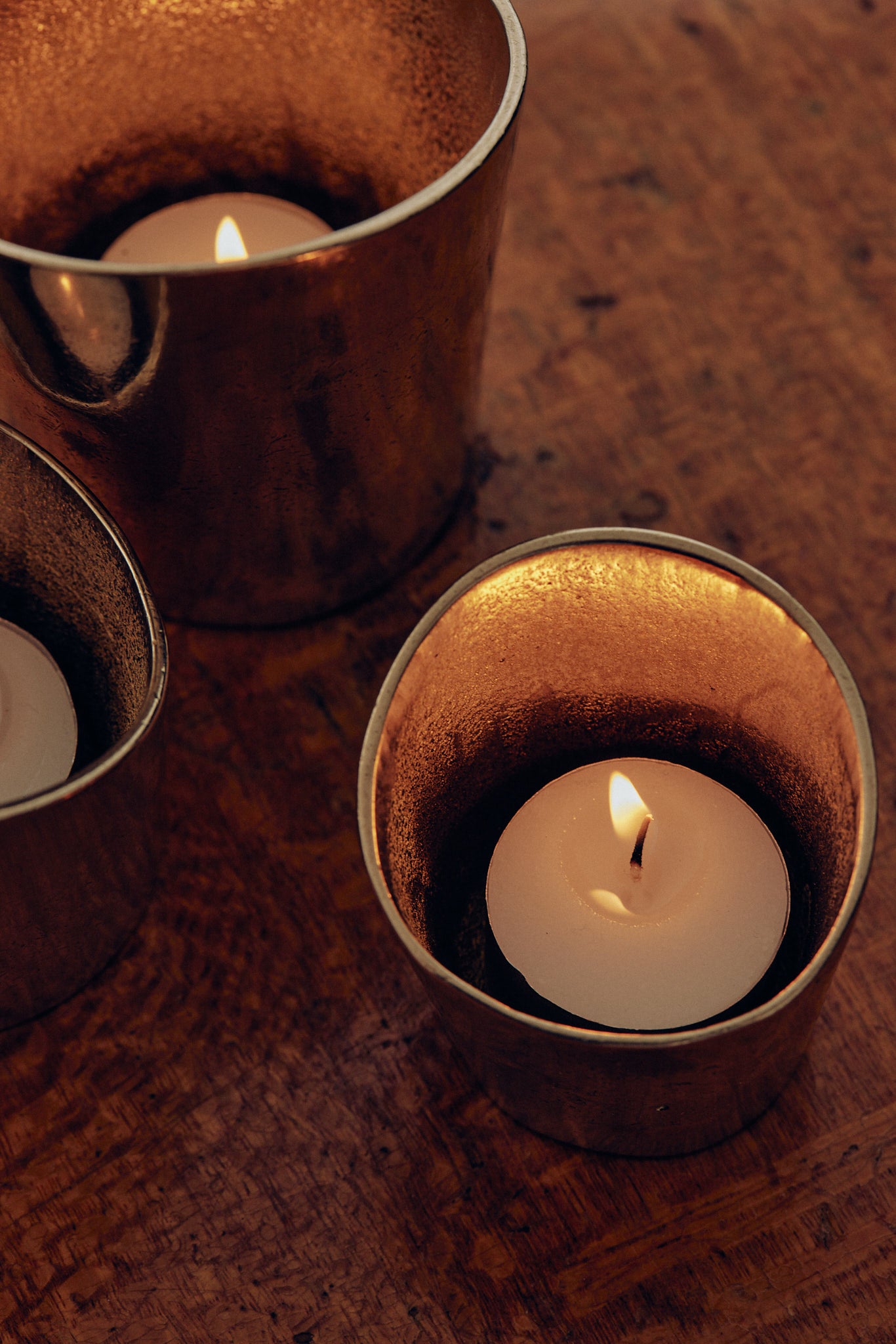 Copper deals tea lights